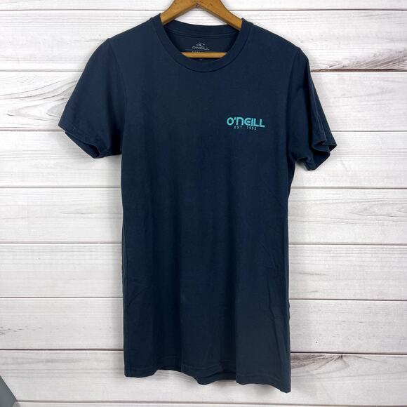 O'Neill Early Bird Navy Blue Men's Short Sleeve T-Shirt Size Small - Picture 2 of 5